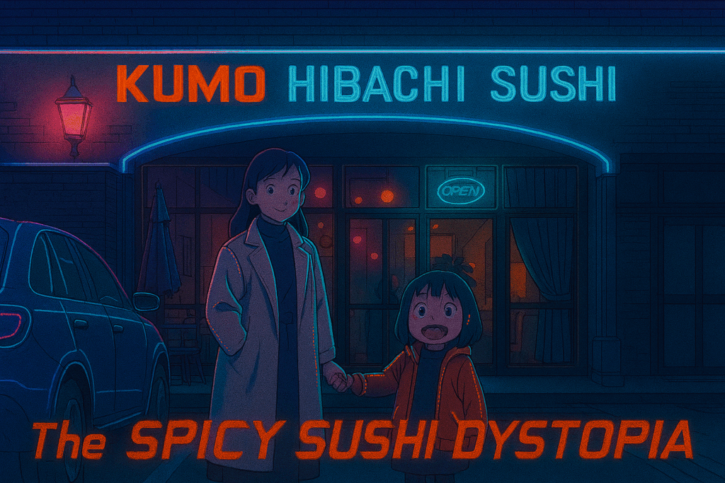 なんちゃって和食、悔しいけど旨い　KUMO HIBACHI SUSHI　とサイバーパンク